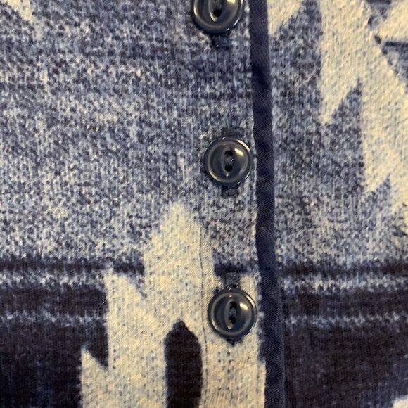 Lauren Ralph Lauren Jeans Co. Blue Aztec Print Henley Fit & Flare Dress Size XS - Picture 11 of 12